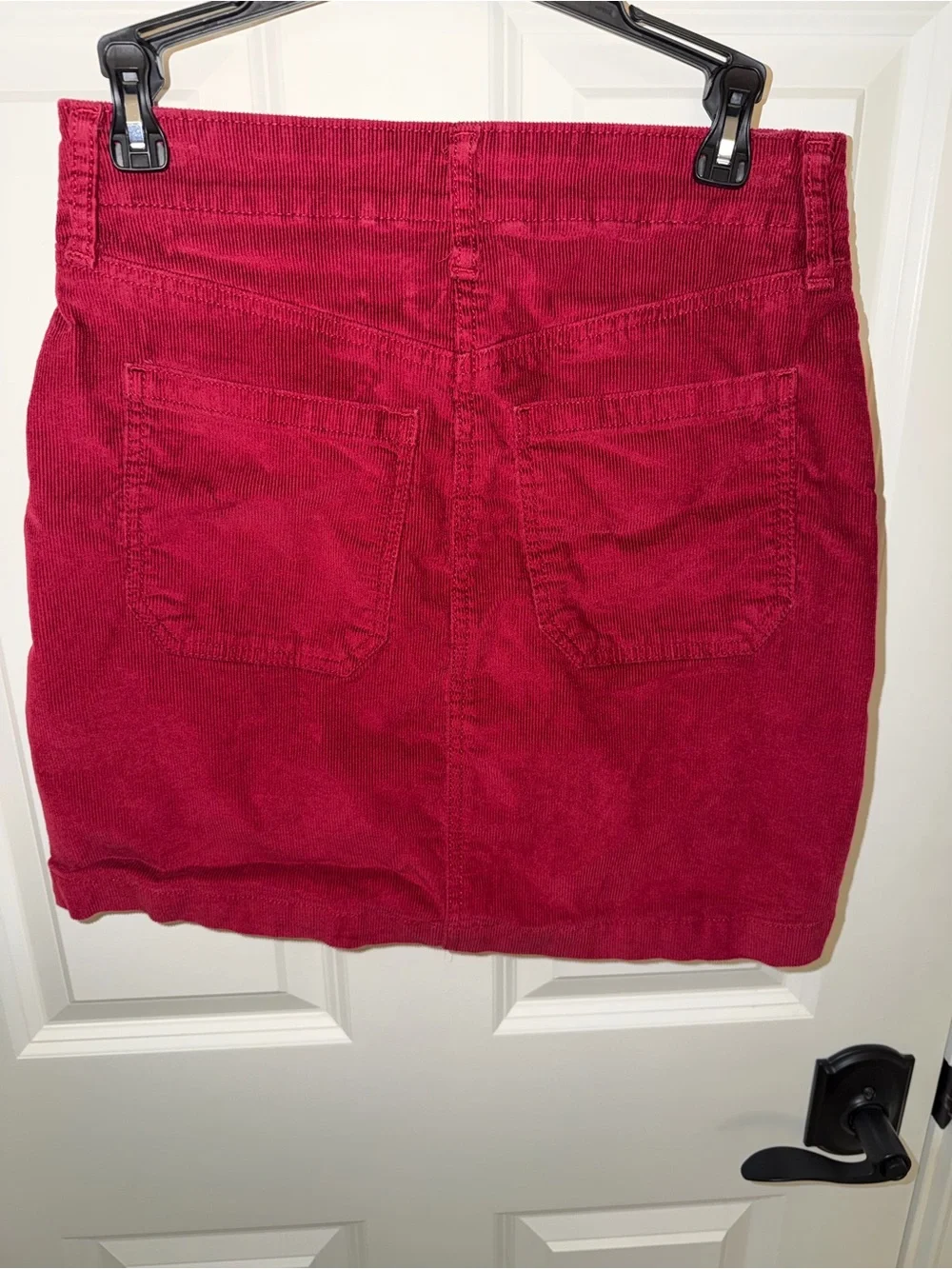 Old Navy Corduroy Mini Skirt in Wine Red